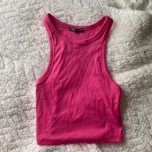 Zara Hot Pink Tank Top Size M